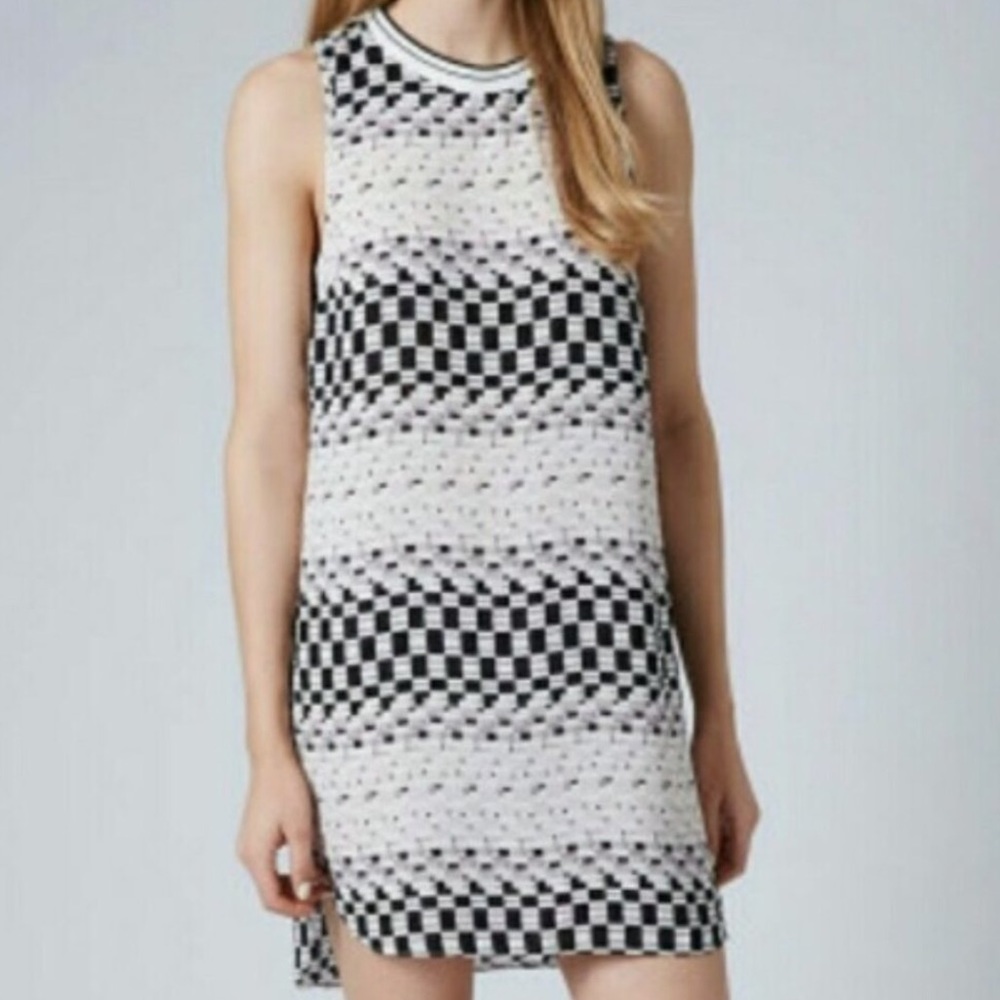 TopShop Checkered Sleeveless Dress
